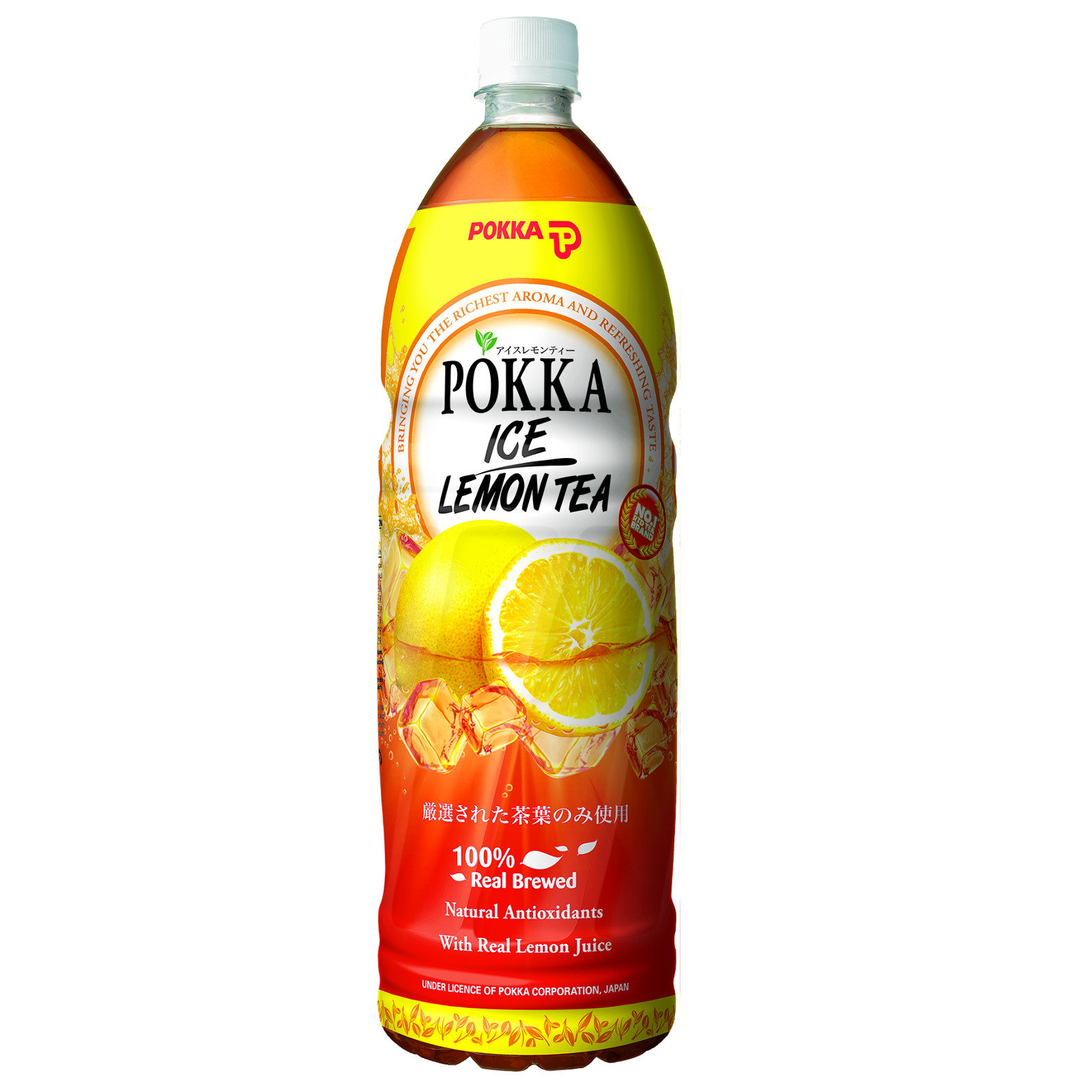 Pokka Ice Lemon Tea 1.5L bottle drinks carton sales (12 bottles per